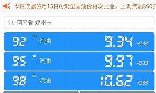 今日油价92汽油价格调整最新消息河南_今日河南油价调整最新消息